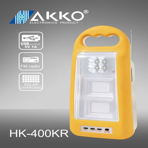 AKKO Rechargeable Emergency Lamp With FM Radio 1