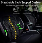 BEADED BREATHEBLE Car &Office Seat Lumbar Back Rest Support 1