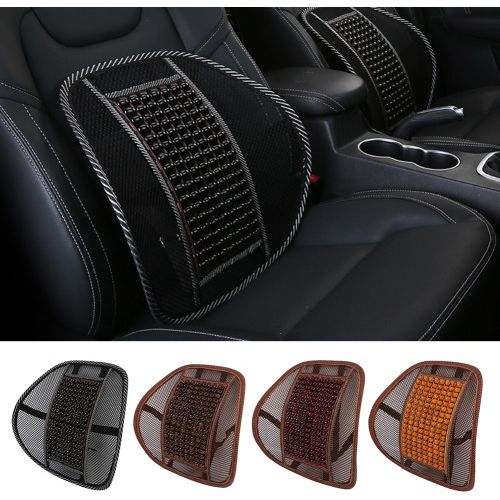 BEADED BREATHEBLE Car &Office Seat Lumbar Back Rest Support 4