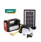 Dat AT 9013 Solar Kit; Panel, Torch, 3 Bulbs, Radio, Charging Kit 1