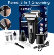 Kemei 3 In 1 Rechargeable Hair Clipper USB Charger 1
