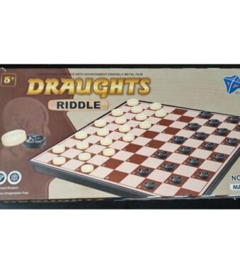 Portable Travel Family Kids Magnetic Draught Riddle Checkers Board Game & Toy 1