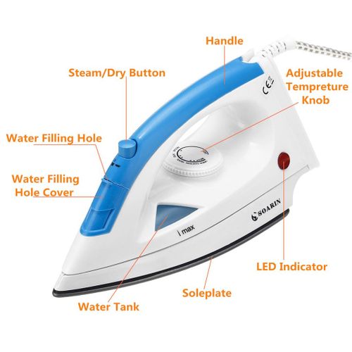 Soarin Premium Electric Dry And Steam Iron With Nonstick Soleplate 1