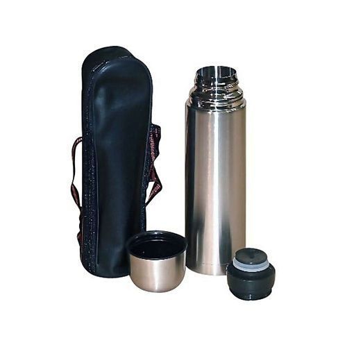 Stainless Steel Thermos Vacuum Flask 0.5 Litres + Pouch Bag 1