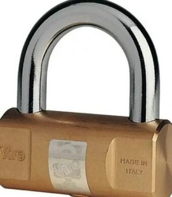Viro Solid Brass Cylindrical Padlock 70mm 1